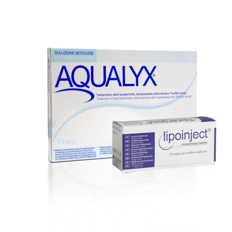 Aqualyx® (10 x 8 ml) + 25 g 70 mm LipoInject® nåle (20 stk.)